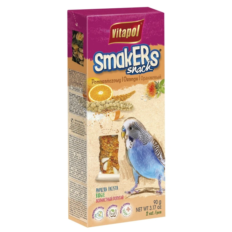 smakers-dla-papuzki-pomaranczowy-2szt-op