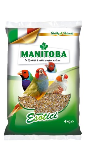MANITOBA ESOTICI 4KG POKARM DLA DROBNEJ EGZOTYKI AMADYNY ZEBERKI 60404