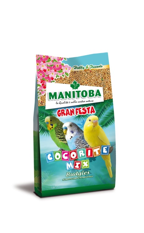 MANITOBA GRAN FESTA COCORITE MIXI BUDGIES 500G KARMA UZUPEŁNIAJĄCA DLA PAPUŻEK FALISTYCH 64171