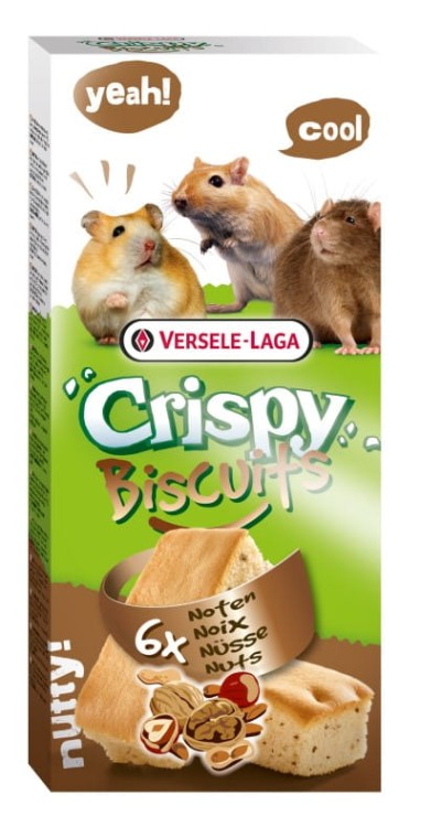 Crispy Biscuit Nuts 70g – ciasteczka orzechowe dla gryzoni (6 sztuk)