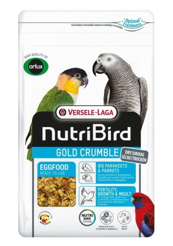 VERSELE LAGA ORLUX NUTRIBIRD GOLD CRUMBLE SUCHY POKARM JAJECZNY DLA PAPUG 800G