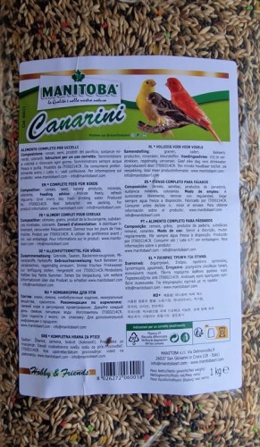 MANITOBA CANARINI 1KG POKARMDLA KANARKÓW