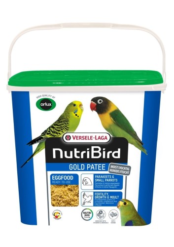 VERSELE LAGA ORLUX NutriBird Gold Patee Parakeets & Small Parrots 5kg – pokarm jajeczny dla małych papug i papużek
