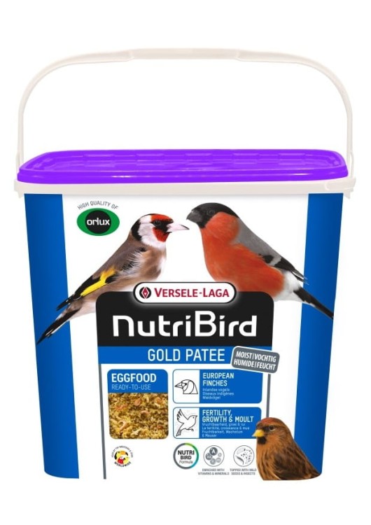 VERSELE LAGA ORLUX NutriBird Gold Patee European Finches 5kg – pokarm jajeczny dla ptaków tropikalnych