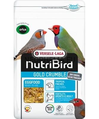 VERSELE LAGA ORLUX NutriBird Gold Crumble Tropical Finches 1kg – suchy pokarm jajeczny dla ptaków tropikalnych