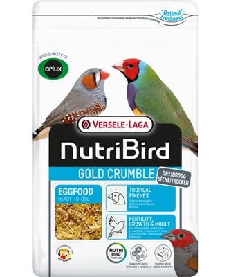 VERSELE LAGA ORLUX NutriBird Gold Crumble Tropical Finches 1kg – suchy pokarm jajeczny dla ptaków tropikalnych