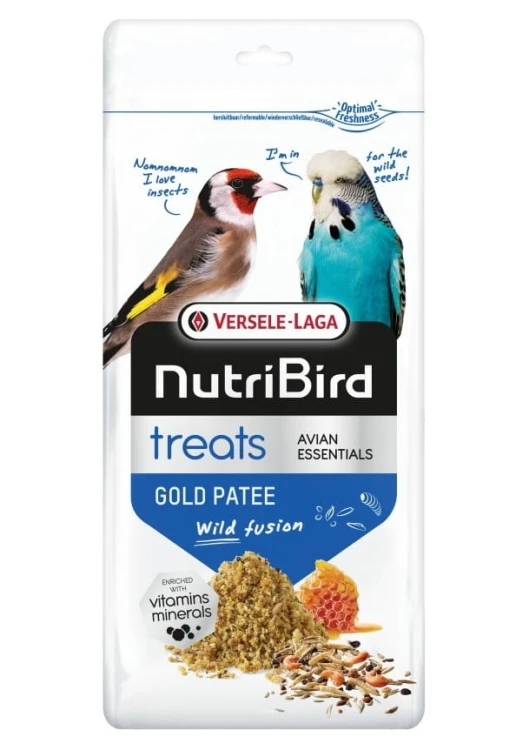 VERSELE LAGA ORLUX NutriBird Treats Gold Patee Wild Fusion 250g – przysmak wysokoproteinowy dla ptaków