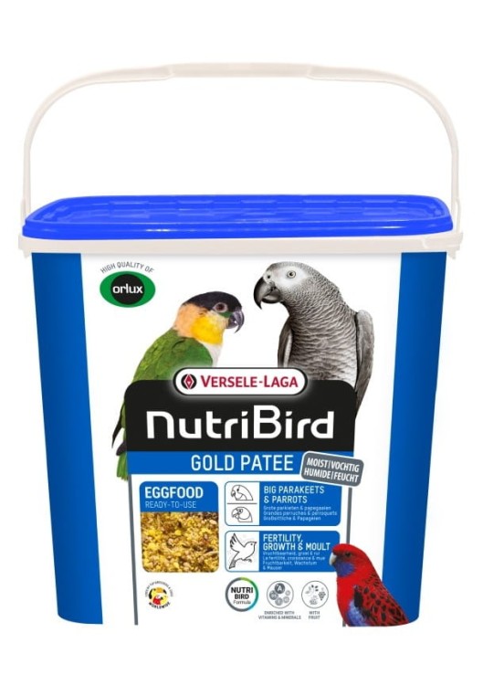 VERSELE LAGA ORLUX NutriBird Gold Patee Big Parakeets & Parrots 5kg – pokarm jajeczny dla średnich i dużych papug