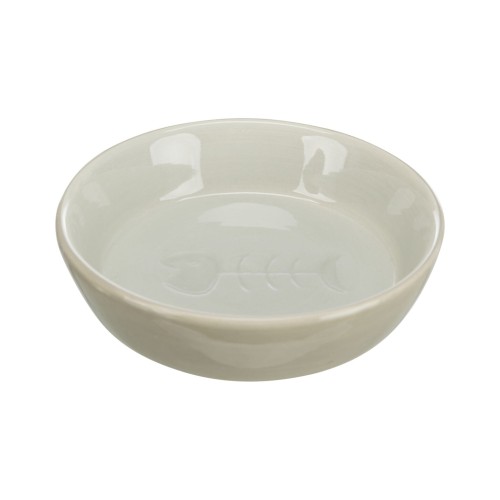 miska-ceramiczna-dla-kota-200ml-13cm-szaro beżowy