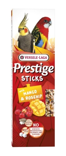 versele laga Prestige Sticks Big Parakeets with Mango & Rosehip 140g – kolby z mango i dziką różą dla średnich papug