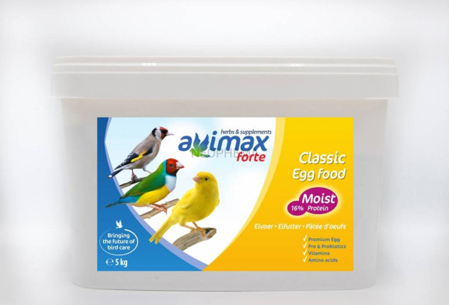 Avimax Forte Premium Egg Food Moist 10kg pokarm jajeczny półwilgotna dla ptaków