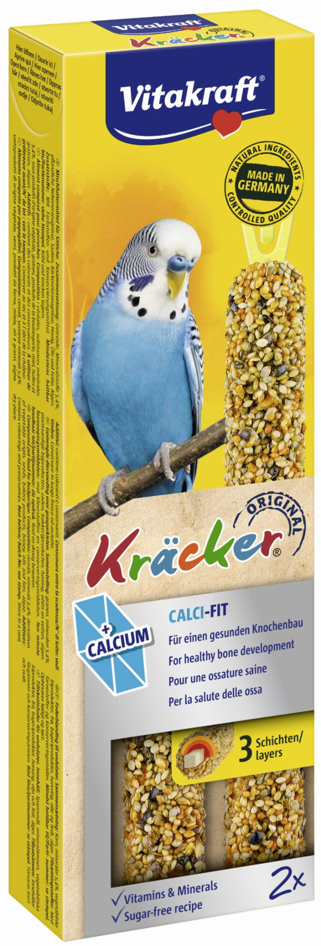 Vitakraft Kracker 2szt. Calci-Fit dla papug falistych