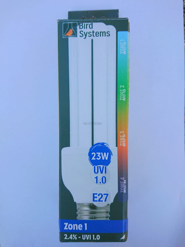 Bird Systems Zone 1 żarówka kompaktowa z UV dla ptaków 23W